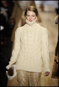 Michael Kors Aran Cream Cable Knit Jumper Tunic.