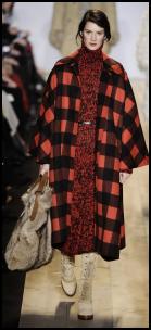 Michael Kors Oversized Blanket Check Coat.