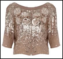 Oasis Rich Gold Sequin Jacket.