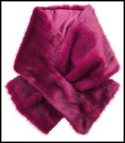 Monsoon Pink Faux Fur Tippet.
