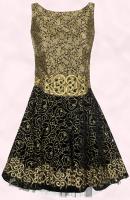 Gold Black Prom Party Dress - River Island