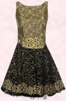 Gold Black Prom Party Dress -  River Island