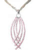 Pink cubic zirconia pendant