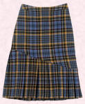Paul Costelloe blue tartan skirt at John Lewis.  Matching jacket available.