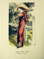 Fashion Plate Reprints Titanic Era - Red Dress