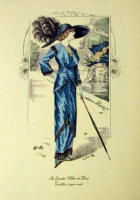 Fashion Plate Reprints Titanic Era - Blue Dress