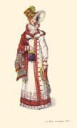 1817 AUTUMNAL CARRIAGE PELISSE AND BONNET