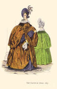 Satin mantle with wide cape-sleeves 1835