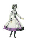Child in crinoline coat and dress 1867.