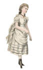 1873 Tablier front on dress of child.