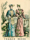 1892 France Mode image of day gowns