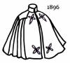 Picture of a cloak or cape 1986. Costume history and fashion history of cloaks.