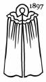 Picture of a cloak 1897. Costume history and fashion history of cloaks.