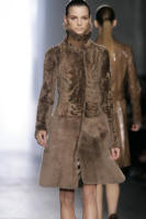 Calvin Klein Karakul sheared mink coat