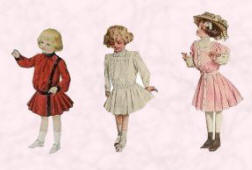 The Typical Edwardian Small Girls 1902 and 1908.