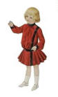 1902 Edwardian child in dress.