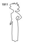 Outline Fashion Silhouette 1911