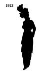 Black Fashion Silhouette 1913