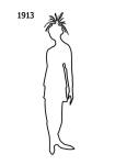Outline Fashion Silhouette 1913