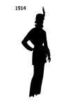 Black Fashion Silhouette 1914