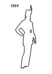 Outline Fashion Silhouette 1914