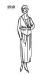 Link to free costume history silhouette images 1918-1919