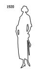 Image of Outline Fashion Silhouette 1920
