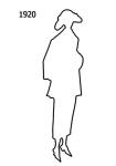 Image of Outline Fashion Silhouette 1920