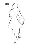 Image of Free Outline White Silhouette 1920