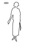 Image of Free Outline White Silhouette 1923