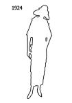 Image of Free Outline White Silhouette 1924