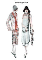 Scarf features in McCall's Pattern Images - August 1925 