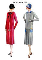  Buttons elongate the line of McCall's Patterns - August 1925. 
