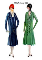 Fluted features on skirts of McCall's Patterns - August 1925. 