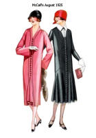 Godet inserts on McCall's Patterns - August 1925. 