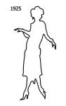 Image of Free Outline White Silhouette 1925