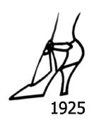 Shoe with crossover straps 1925