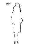 Image of Free Outline White Silhouette 1927