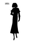 Picture of a Black Fashion Silhouette 1931