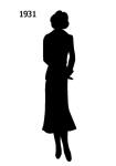 Picture of a Black Fashion Silhouette 1931