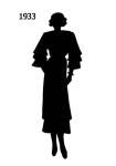 Picture of a Black Fashion Silhouette 1933