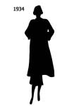 Picture of a Black Fashion Silhouette 1934