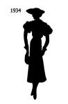 Picture of a Black Fashion Silhouette 1934
