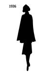 Picture of a Black Fashion History Silhouette 1936