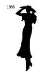 Picture of a Black Fashion Silhouette 1936