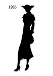 Picture of a Black Fashion Silhouette 1936