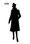 Picture of a Black Fashion History Silhouette 1938