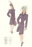 1946 Tailleur Trade Fashion Plates Fashion Design 