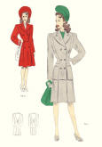1946 Tailleur Trade Fashion Plates Fashion Design 