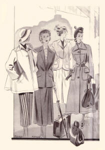 1940s Inside the  Fa�on Tailleur  Cover - Fashion Images 1949